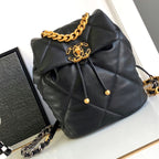 CCバックパック 26インチ ブラックカーフスキン ゴールド金具