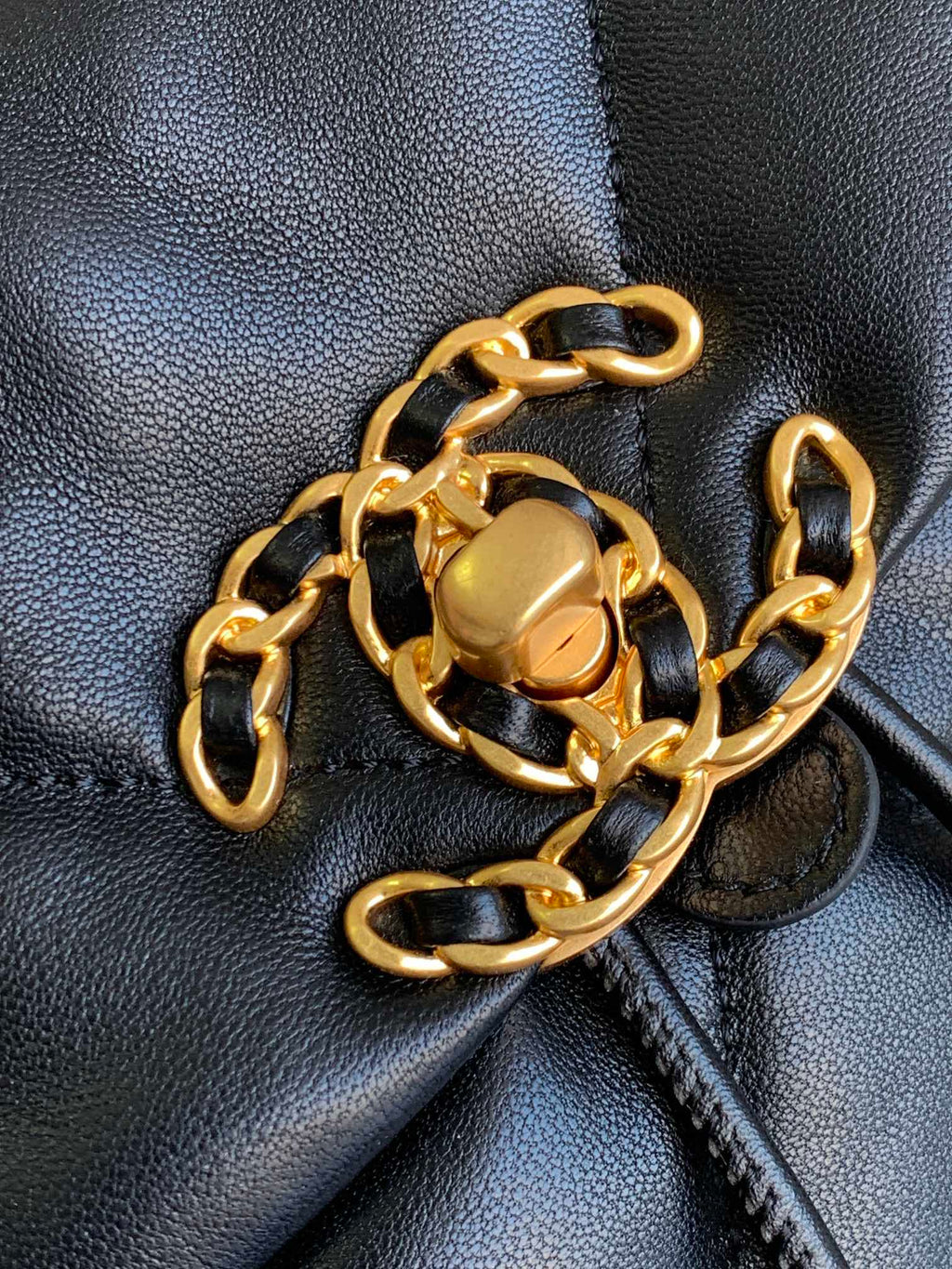 CCバックパック 26インチ ブラックカーフスキン ゴールド金具