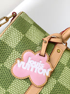 キーポル バンドリエール 34 バッグ（グリーン ダミエ ゴルフ コーティングキャンバス）