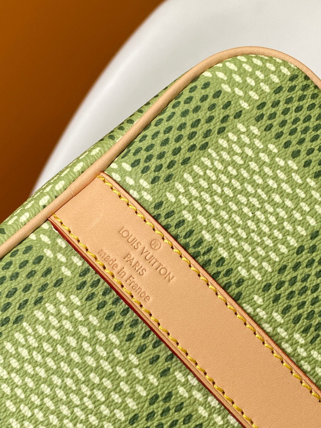 キーポル バンドリエール 34 バッグ（グリーン ダミエ ゴルフ コーティングキャンバス）