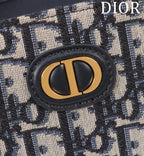 MONTAIGNE MINI DOCTOR BAG 20 IN BLACK MONOGRAM OBLIQUE JACQUARD MIX CALFSKIN