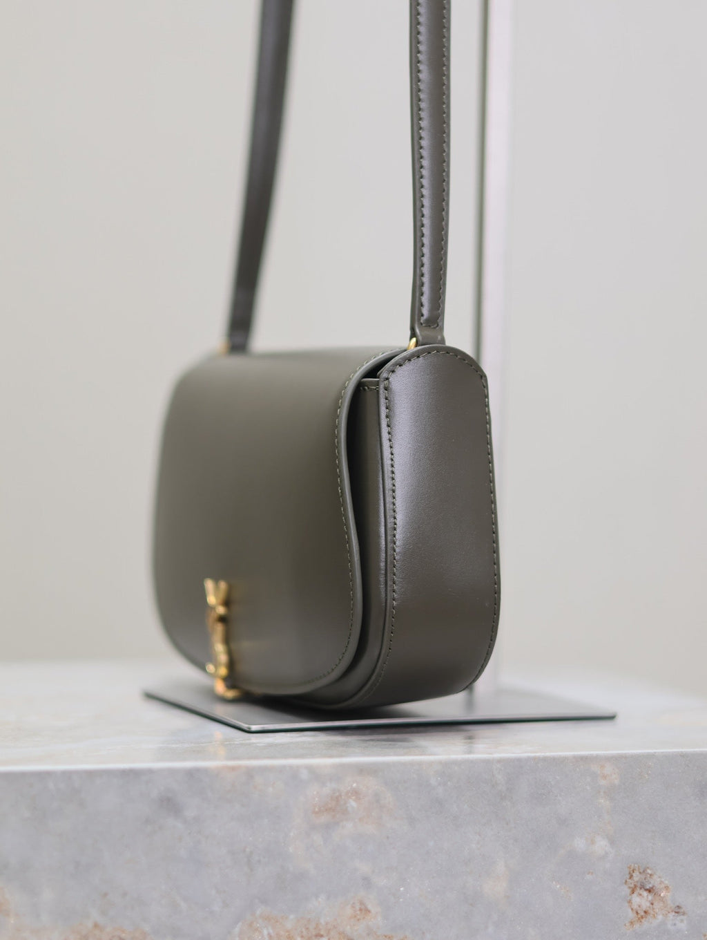 ミニ ヴォルテール イン ボックス 17 コンブグリーン カーフスキン ゴールドロゴ