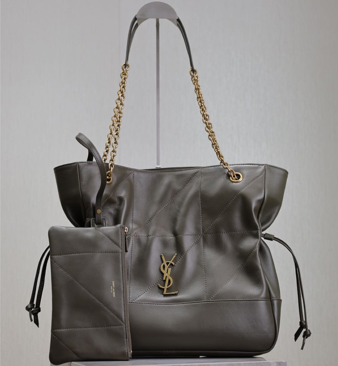 ジェイミー ラージ ポチョン 34インチ ユニフォーム グリーン ラムスキン 銅製金具