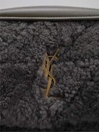 JAMIE BAG 25 IN DARK GRAY LAMB WOOL