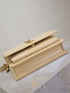 サンセット スモールバッグ 19インチ ベージュカーフスキン ゴールド金具