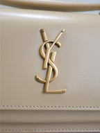 サンセット スモールバッグ 19インチ ベージュカーフスキン ゴールド金具