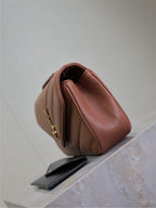 ルル スモール 24インチ サーモンピンク シープスキン ゴールド金具