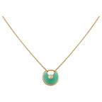 [⭐JeweliWhal]AMULETTE GOLD MALACHITE NECKLACE