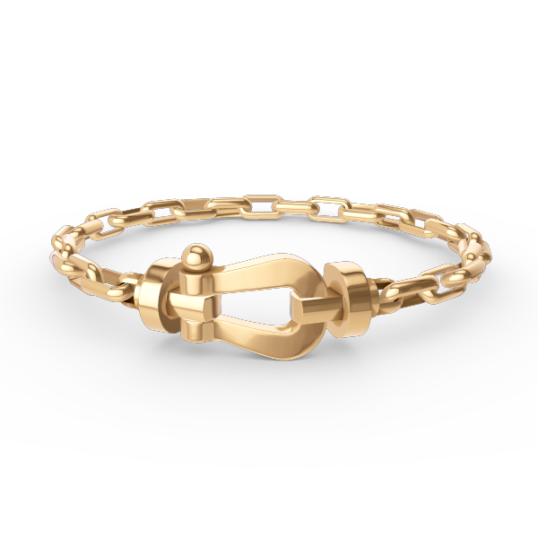[⭐JeweliWhal]FORCE LARGE HORSESHOE CLASP  METAL BRACELET