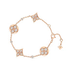 [⭐JeweliWhal]STAR AND SUN 4 MOTIFS GOLD DIAMONDS BRACELET