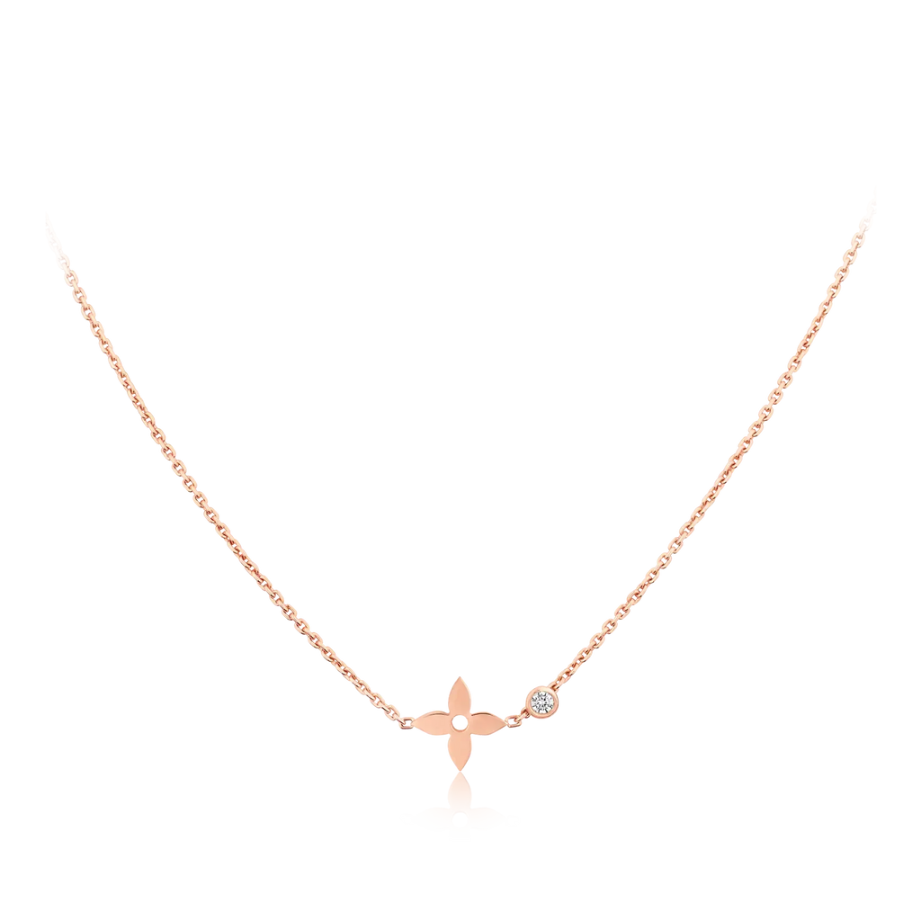 [⭐JeweliWhal]BLOSSOM PENDANT PINK GOLD AND DIAMOND