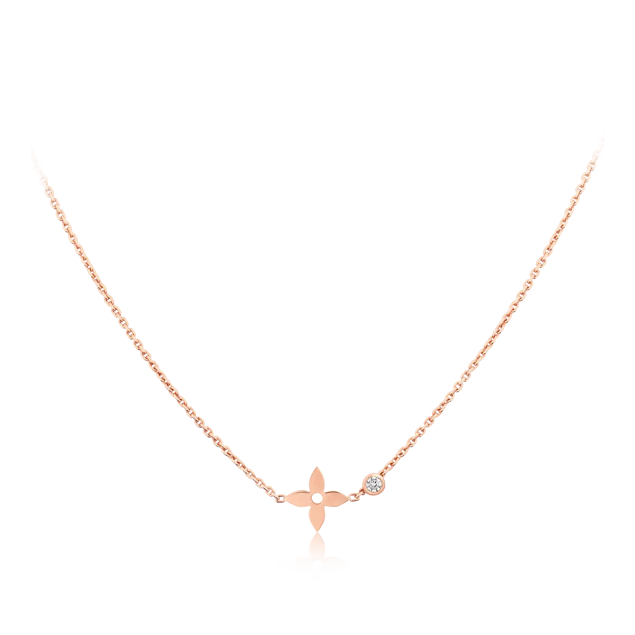 [⭐JeweliWhal]BLOSSOM PENDANT PINK GOLD AND DIAMOND