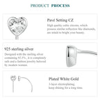 Dainty Simple Heart Earrings for Women BSE1003