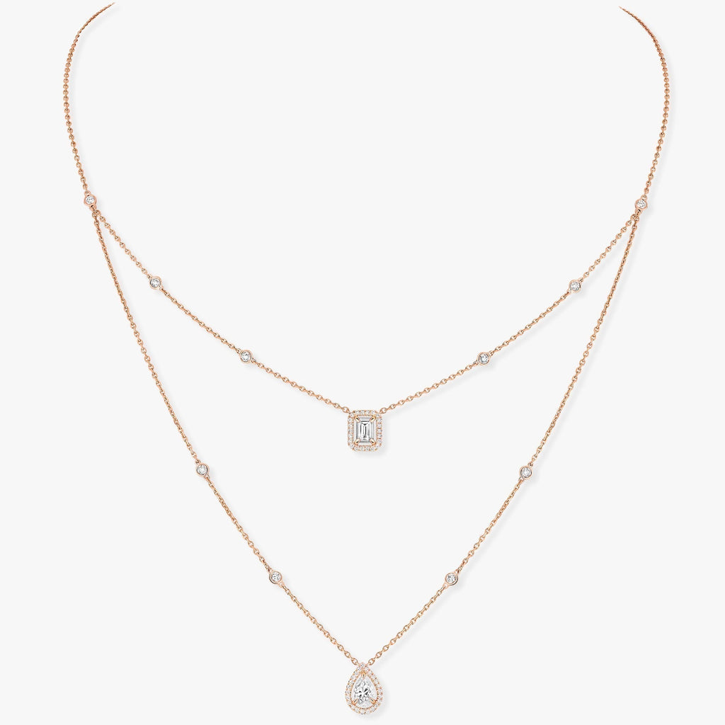 [⭐JeweliWhal]MY TWIN 2 ROW DIAMOND NECKLACE