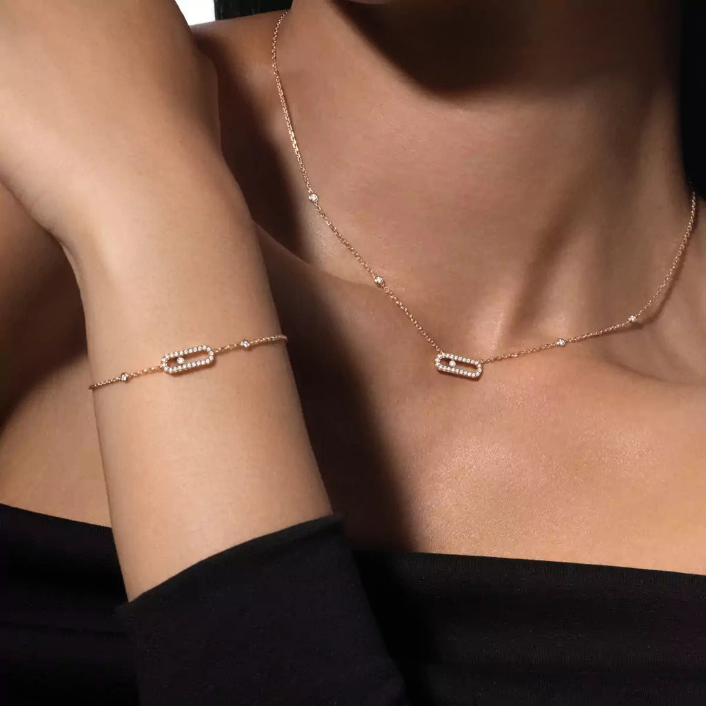 [⭐JeweliWhal]Diamond Necklace Move Uno