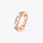 [⭐JeweliWhal]Move Link Pave_-Set Diamond Ring in Gold