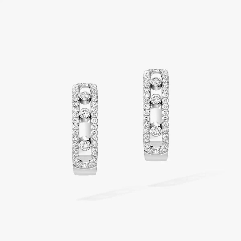 [⭐JeweliWhal]Diamond Pave_ Hoop Earrings Move