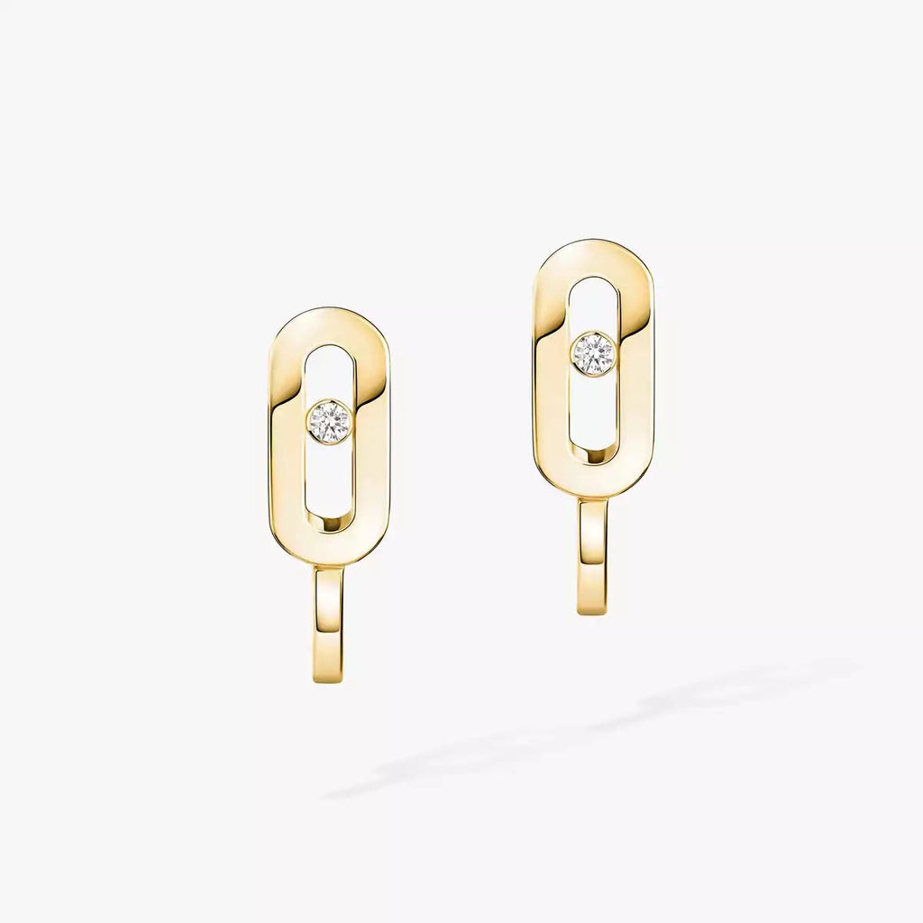 [⭐JeweliWhal]Diamond Mini Hoop Earrings Move Classique