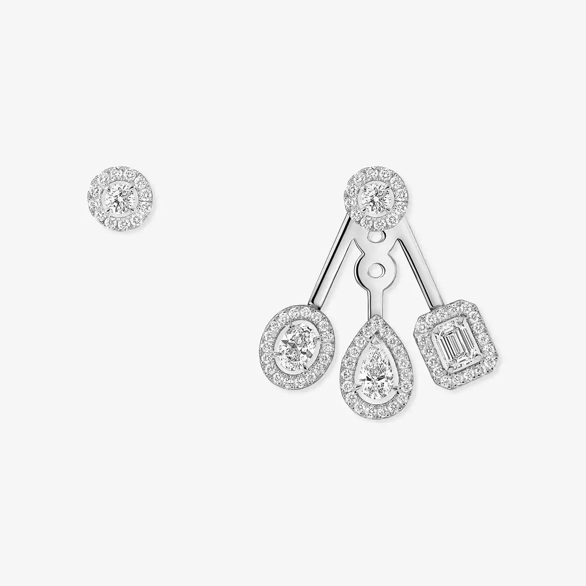 [⭐JeweliWhal] My Twin Trio  Diamond Earrings