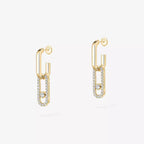[⭐JeweliWhal]Move Link Diamond Earrings