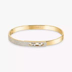 [⭐JeweliWhal]Move Noa Rose Gold Pavé Diamond Bangle Bracelet