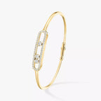 [⭐JeweliWhal]Move Pavé Diamond Bangle Bracelet M