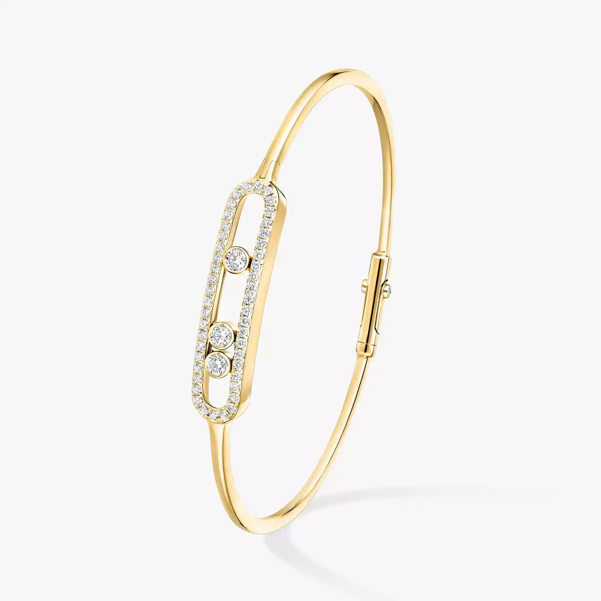[⭐JeweliWhal]Move Pavé Diamond Bangle Bracelet M