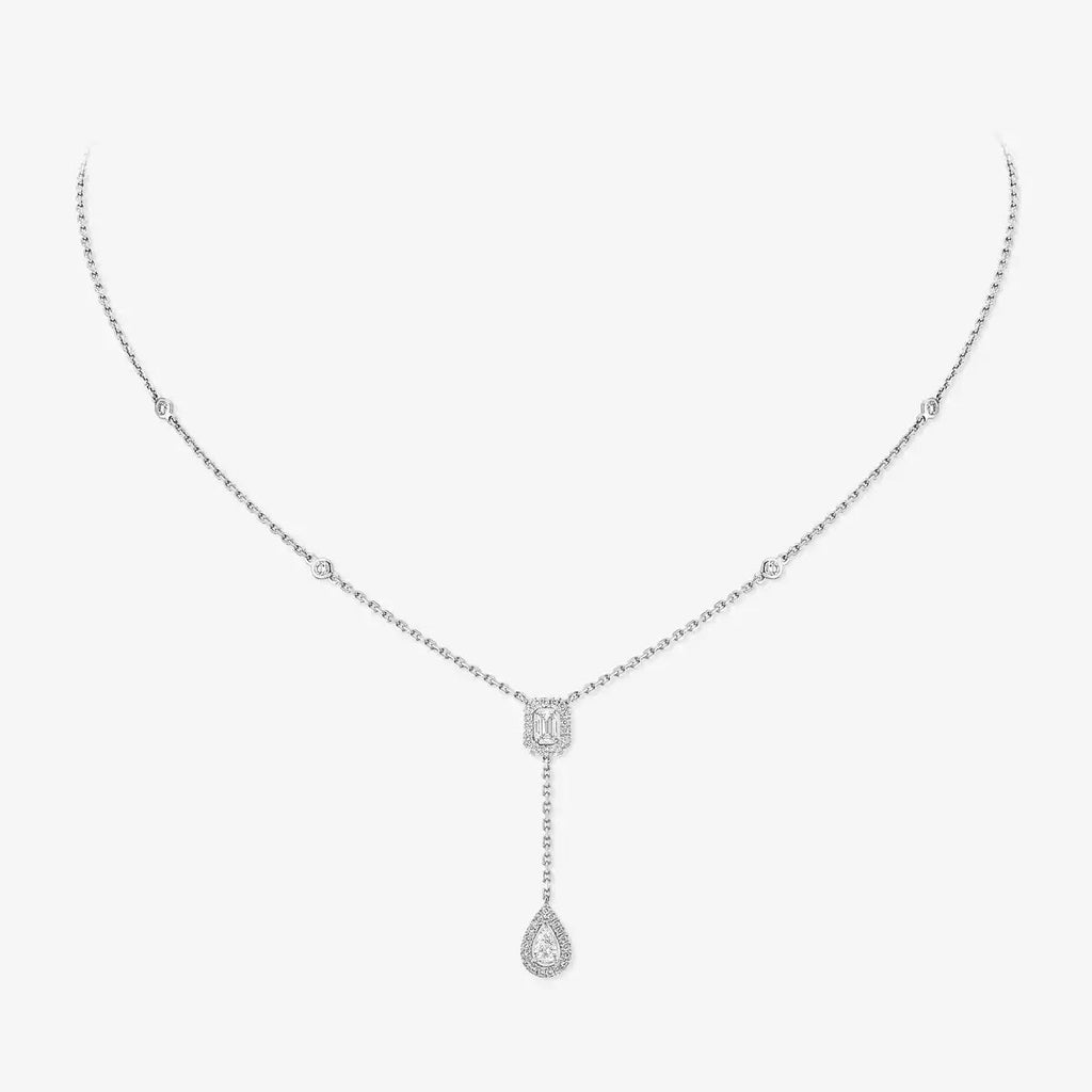 [⭐JeweliWhal]Gold Diamond Tie Necklace