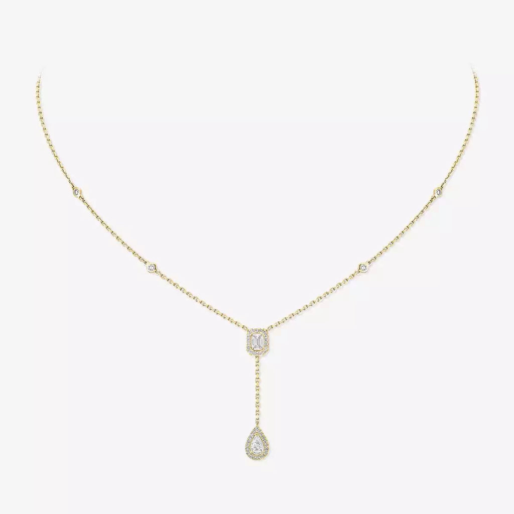 [⭐JeweliWhal]Gold Diamond Tie Necklace