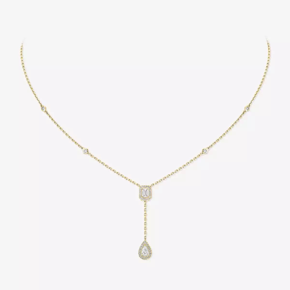 [⭐JeweliWhal]Gold Diamond Tie Necklace