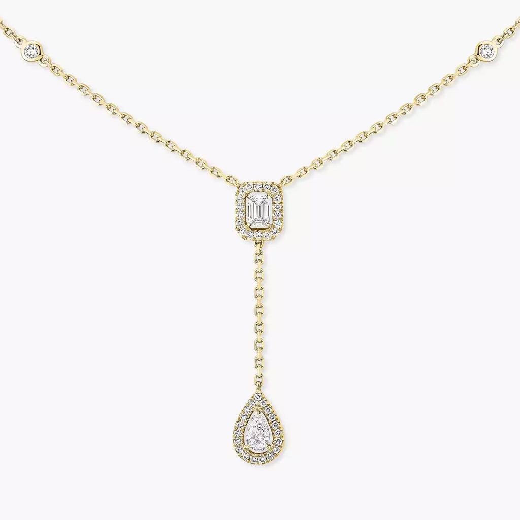 [⭐JeweliWhal]Gold Diamond Tie Necklace