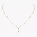 [⭐JeweliWhal] Move Uno Gold Diamond Long Necklace