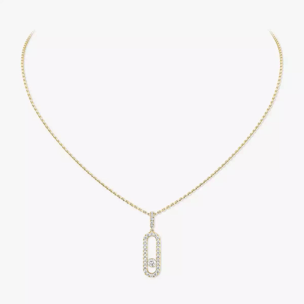 [⭐JeweliWhal]Move Uno Diamond Necklace in Rose Gold