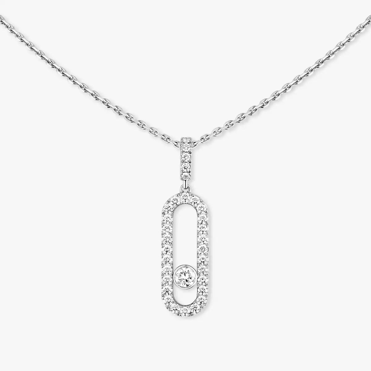 [⭐JeweliWhal]Move Uno Diamond Necklace in Rose Gold