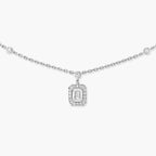 [⭐JeweliWhal]My Twin Diamond Necklace in Silver