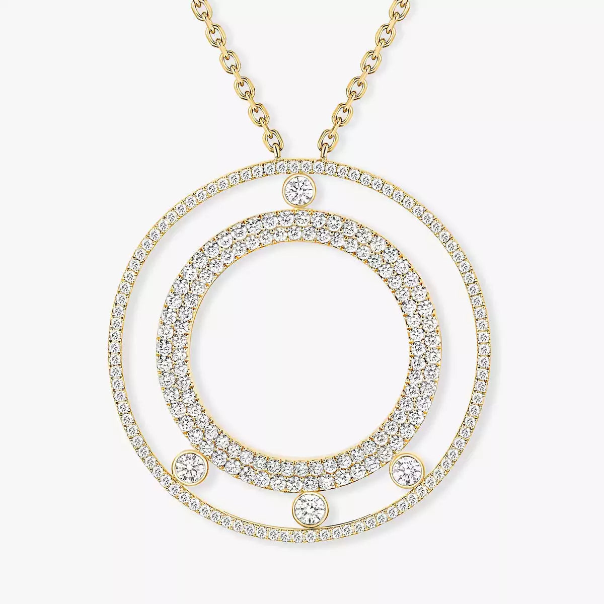 [⭐JeweliWhal]Move Romane Long Pave_-Set Diamond Necklace