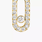 [⭐JeweliWhal]Move Uno Single Diamond Hoop Earring