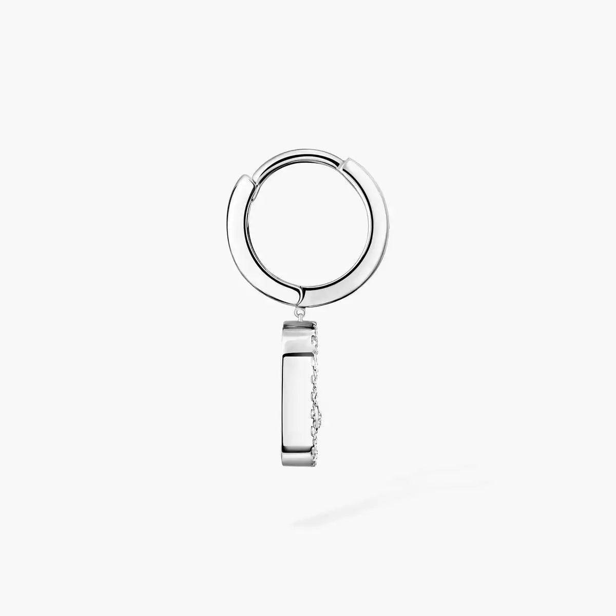 [⭐JeweliWhal]Move Uno Single Diamond Hoop Earring
