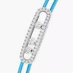 [⭐JeweliWhal]Messika Care(s) pink cord pavé bracelet