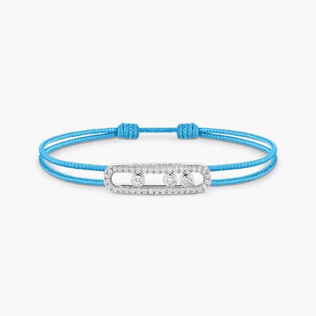 [⭐JeweliWhal]Messika Care(s) pink cord pavé bracelet