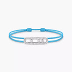 [⭐JeweliWhal]Messika Care(s) pink cord pavé bracelet