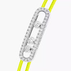 [⭐JeweliWhal]Messika Care(s) pink cord pavé bracelet