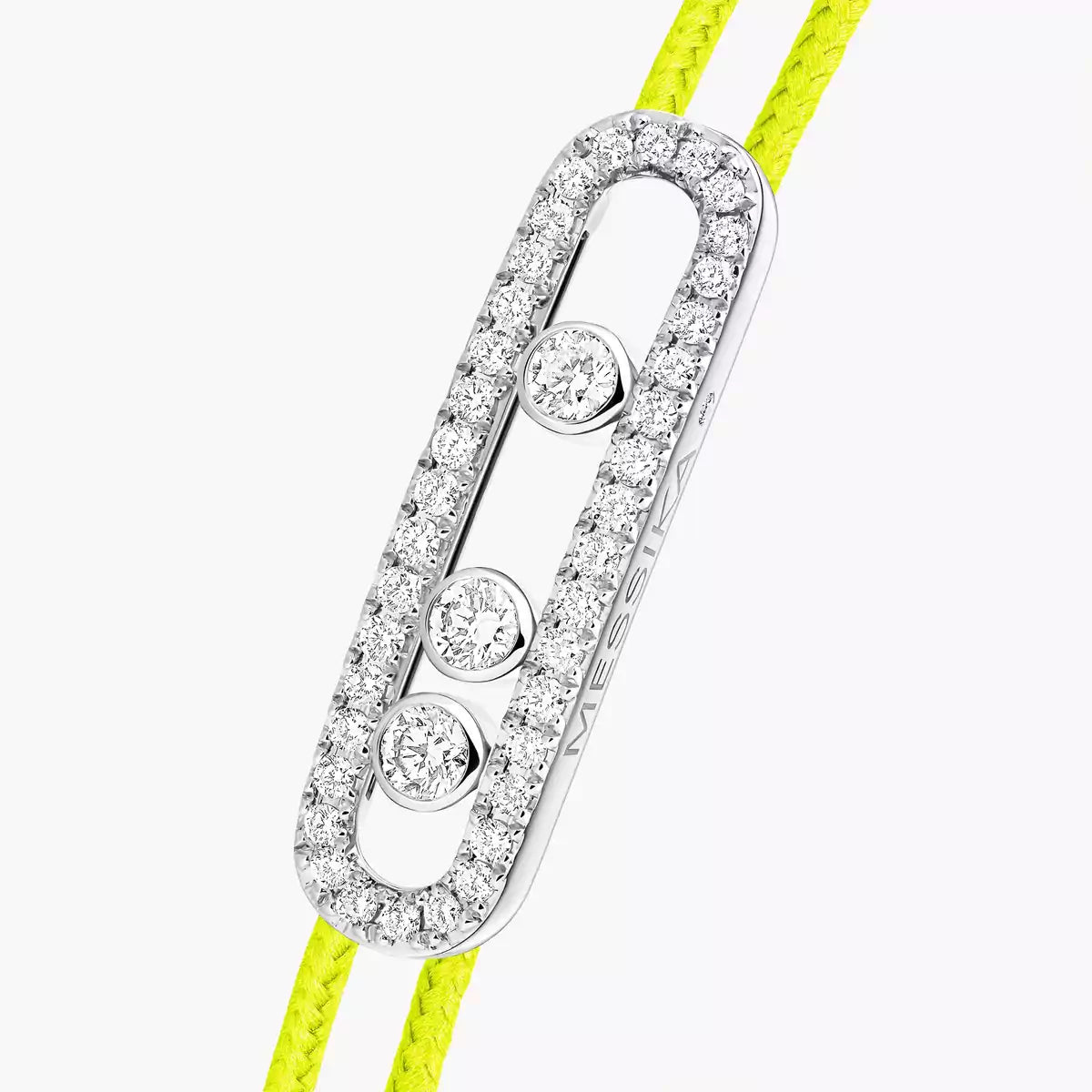 [⭐JeweliWhal]Messika Care(s) pink cord pavé bracelet