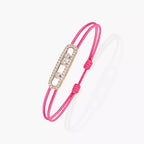 [⭐JeweliWhal]Messika Care(s) pink cord pavé bracelet