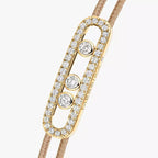 [⭐JeweliWhal]Messika Care(s) pink cord pavé bracelet