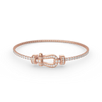 [⭐JeweliWhal]FORCE  HORSESHOE  DIAMOND TENNIS BRACELET