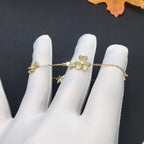 [⭐JeweliWhal]フリヴォル ゴールド 5フラワー ブレスレット