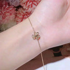 [⭐JeweliWhal]フリヴォル ゴールド フラワー ダイヤモンド ブレスレット
