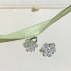 [⭐JeweliWhal]FRIVOLE SILVER FLOWER DIAMOND EARRINGS