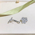 [⭐JeweliWhal]FRIVOLE SILVER FLOWER DIAMOND EARRINGS